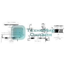Разъем FPC Half Coverage Bottom Contact 1.0K-BX-20PWB 20 pin высота 2мм шаг 1мм