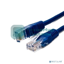 Кабель патч-корд, Filum FL-U5-C-1M-BL U/UTP 5e cat. 1м, 26AWG(7x0.16 мм), чистая медь, PVC, синий