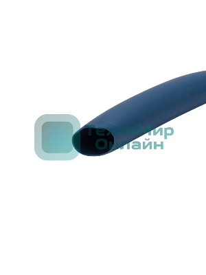 Трубка термоусаживаемая Rexant 5,0/2,5 мм синяя, ролик 2,44 м