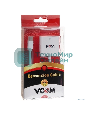 Кабель-переходник Mini DisplayPort (M)-> HDMI (F) VCOM VHD6055