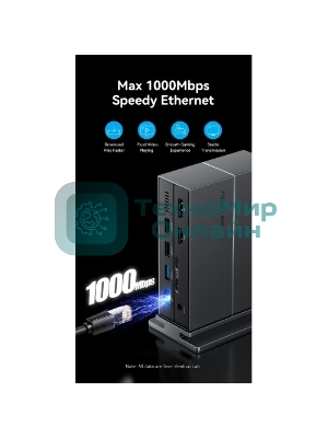 Мультифункциональная док-станция Vention USB Type C 14 в 1 с поддержкой Thunderbolt 4