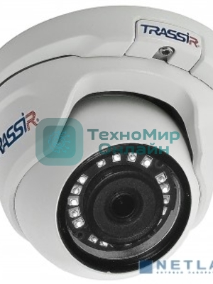 Камера видеонаблюдения IP Trassir TR-D2S5-noPoE v2 3.6-3.6мм цв. корп.:белый