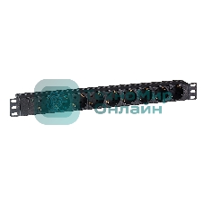 Блок розеток горизонтальный ExeGate ServerPro PDU-19H901 Al-9S-C14, 19