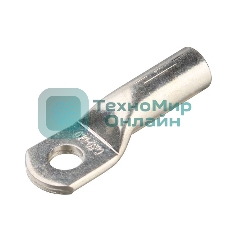 Наконечник под опресcовку медный КВТ ТМЛ(DIN) 10-6-4.5 (100 шт. в уп.) 58652