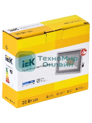 Прожектор светодиодный IEK LPDO601-20-65-K01 06-20 белый IP65 6500 K IEK