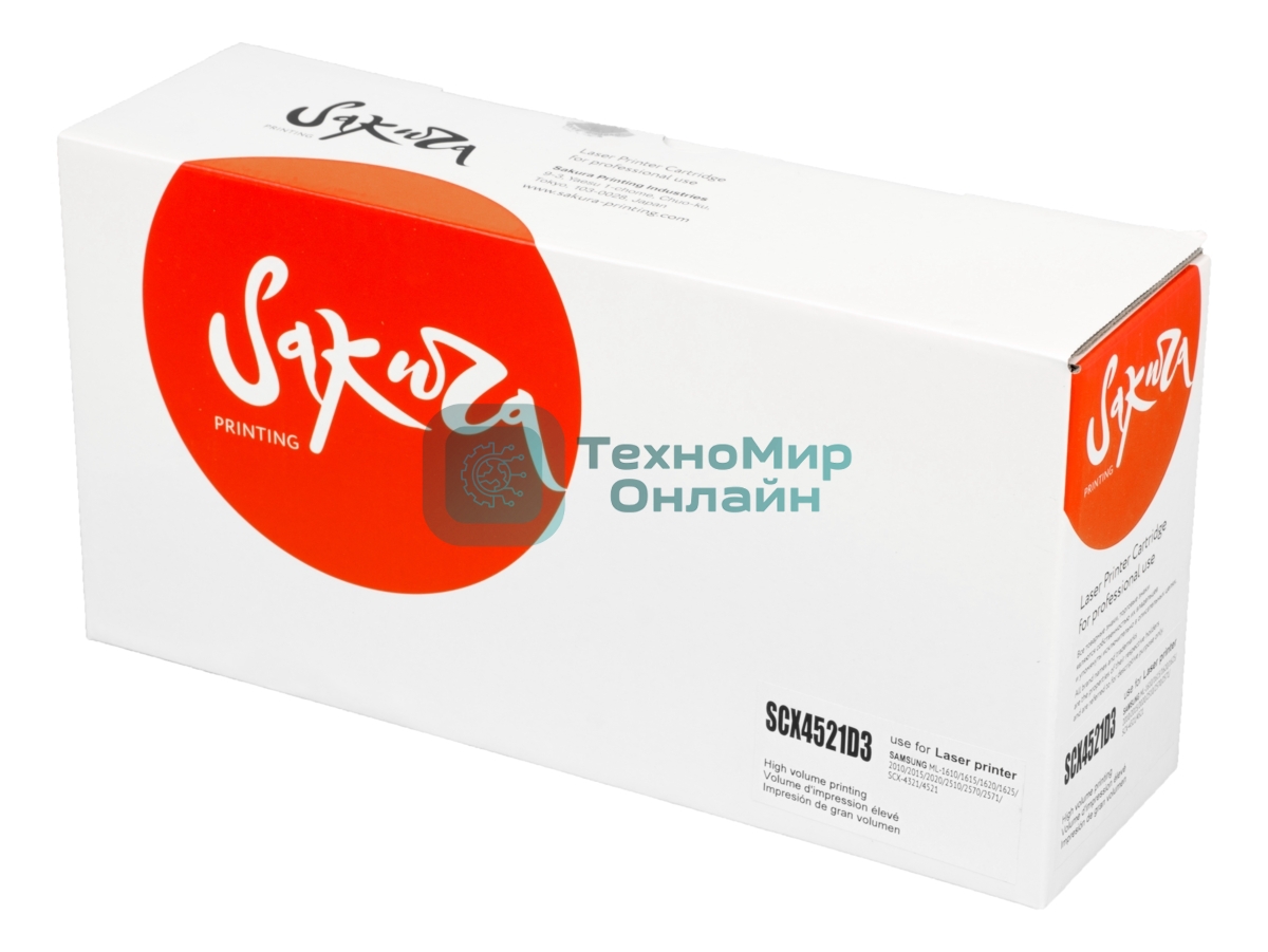 Картридж Sakura SCX4521D3 для SCX-4321/SCX-4521F/SCX-4721F, черный, 3000 к.