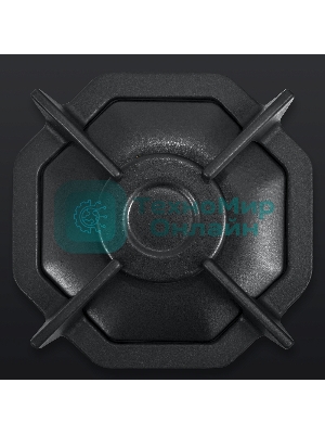 Газовая варочная панель Maunfeld EGHG.64.2CB/G, 4 конфорки, закаленное стекло, черный