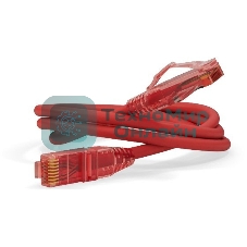 Патч-корд Hyperline U/­UTP, Cat.5е, LSZH, 5 м, красный 
