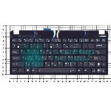 Клавиатура для ноутбука Asus Eee PC 1015 черная с рамкой