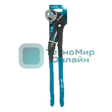 Клещи переставные Gross кнопочный механизм, обливные рукоятки, 400 мм