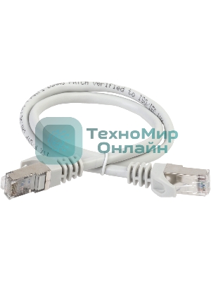 Коммутационный шнур (патч-корд), кат.5Е FTP, 0,5м, серый ITK PC01-C5EF-05M