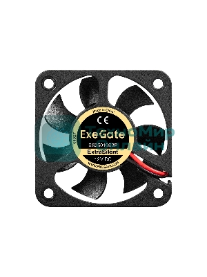 Вентилятор 12В DC ExeGate ExtraSilent ES05010S2P (50x50x10 мм, Sleeve bearing (подшипник скольжения), 2pin, 4000RPM, 22dBA)