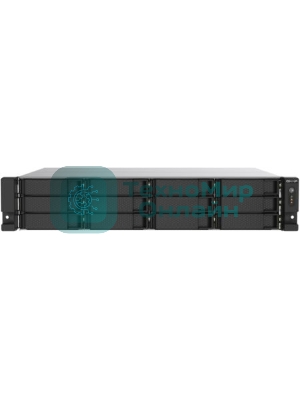 Сетевое хранилище без дисков SMB QNAP TS-1273AU-RP-8G NAS 12 HDD trays, 2x 2.5 GbE, rackmount, 2 PSU. 4-core AMD V1500B2,2 GHz, RAM 8 Gb (8 Gb UDIMM DDR4 (1 x 8 Gb) up to 32 Gb (2 x 16 Gb)). W/o rail kit RAIL-B02