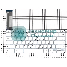 Клавиатура для ноутбука HP Chromebook 14 G3 G4 14-2000 14-ak 14-q белый