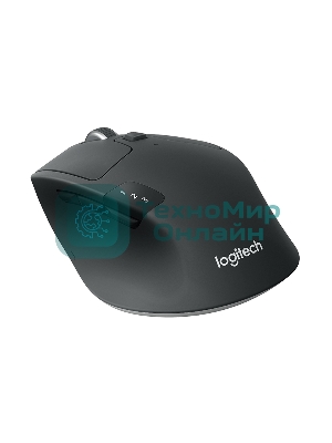 Мышь беспроводная Logitech M720 Triathlon черный, 1000 dpi, радиоканал, Bluetooth, USB, кнопки - 8