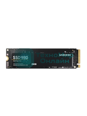 Накопитель SSD Samsung 980, 250Gb, PCIe 3.0 x4, M.2 2280, NVMe, R/W 2900/1300