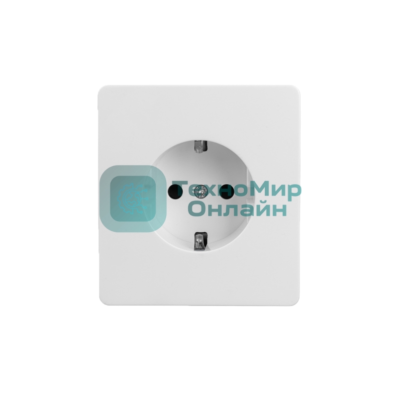 Розетка ROUND 1-ая с/з с/у, со шторками 16А перламутр Kranz KR-78-0701-1