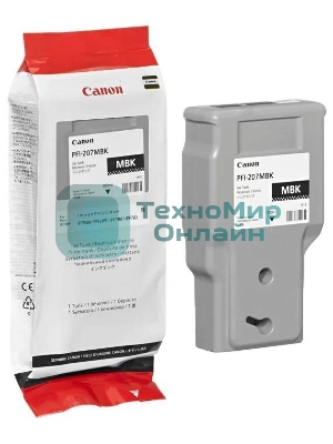 Картридж струйный Canon PFI-207 MBK черный матовый для для iPF680/685/780/785 300мл (8788B001)