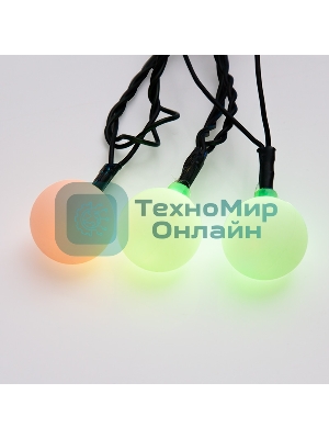 Гирлянда Neon-night LED - шарики RGB, O23 мм, 5 м