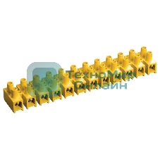 Зажим винтовой ЗВИ-20 н/г 4-10кв.мм 12пар жел. IEK UZV7-020-06