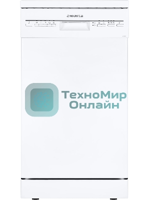 Посудомоечная машина Maunfeld MWF08S, белый, 44.8 см, 9 компл., 49 дБ, класс A+