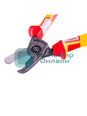 Кабелерез Gross диэлектрические рукоятки до 1000 В, трехкомпонентные рукоятки, 210 мм