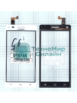 Сенсорное стекло (тачскрин) для Huawei Ascend G6, белое