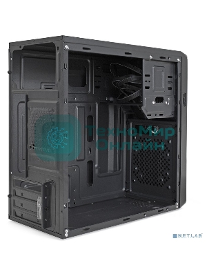Компьютерный корпус Minitower ExeGate EX286439RUS BA-309U2-400W-8 (mATX, БП AA400 с вент. 8см, 1хUSB+2хUSB 3.0, HD аудио, чер)