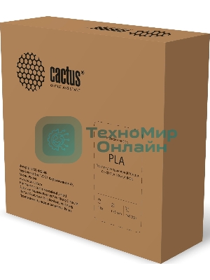 Пластик для принтера 3D Cactus CS-3D-PLA-1KG-CARBON PLA d1.75мм 1кг L326м 1цв.