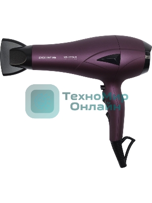 Фен Polaris PHD 2010Ti Megapolis Collection фиолетовый, 2100 Вт, ионизация