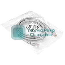 Патч-корд ExeGate EX286384RUS UTP-RJ45-RJ45-5e-3M-LSZH-GY, UTP, cat.5e, LSZH, 3м, серый