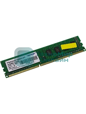 Оперативная память Patriot Signature, DDR3L, 4GB (1x4 GB), 1600 MHz, CL11, DIMM