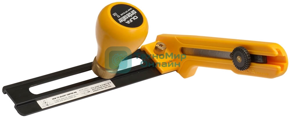 Нож Olfa циркульный с сегментированным лезвием 18х100х0,5 мм, диаметр реза 70-300мм OL-CMP-2