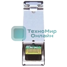 Оптический SFP Модуль OSNOVO GE, одно волокно SM, до 1,25 Гбит/c, LC, до 20км, Tx:1550/Rx:1310, DDM