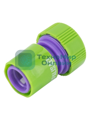 Соединитель пластмассовый быстросъемный для шланга Palisad 3/4