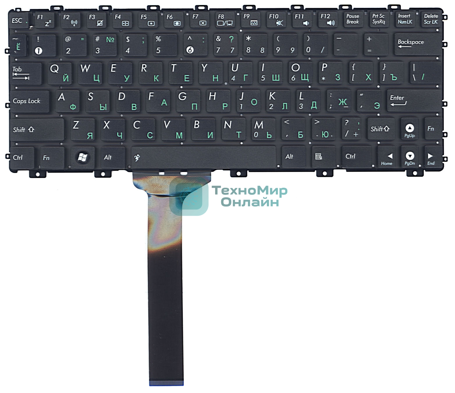 Клавиатура для ноутбука Asus Eee PC 1015 X101 черная