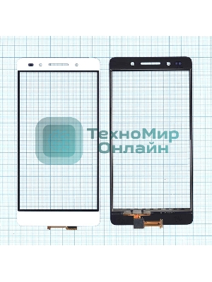Сенсорное стекло (тачскрин) для Huawei Honor 7, белое