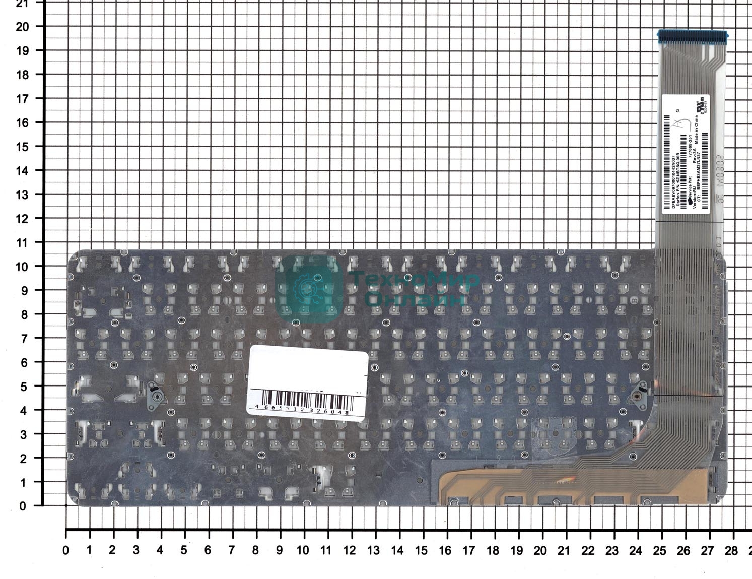 Клавиатура для ноутбука HP Chromebook 14 G3 G4 14-2000 14-ak 14-q белый