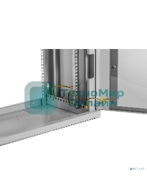 Шкаф коммутационный ЦМО (ШРН-9.350.1) настенный 9U 600x350 мм пер. дв. стал. лист 200 кг серый 300 мм 180 град.