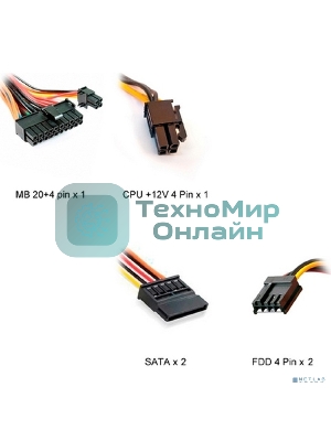 Блок питания Inwin/Powerman PMP-450ATX, 450Вт, 80мм, серый