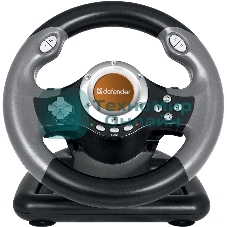 Игровой руль Defender CHALLENGE MINI Руль+ педали, 10кн., 200мм.,USB