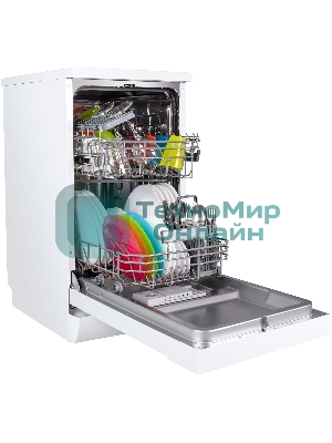 Посудомоечная машина Maunfeld MWF08S, белый, 44.8 см, 9 компл., 49 дБ, класс A+