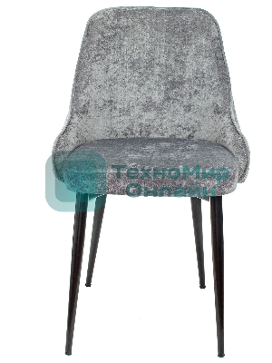 Стул для кухни Бюрократ KF-5_2 Light 19, комплект 2 шт серый металл черный на ножках