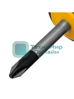Отвертка Denzel PH2х38 мм, S2, 3к рукоятка