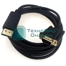 Кабель GoPower DISPLAYPORT-VGA 1.8M 00-00027497 черный