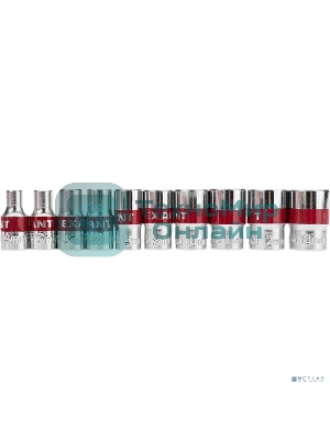 Набор торцевых головок Rexant 1/4, шестигранные, CrV, 10 шт., 4-13 мм