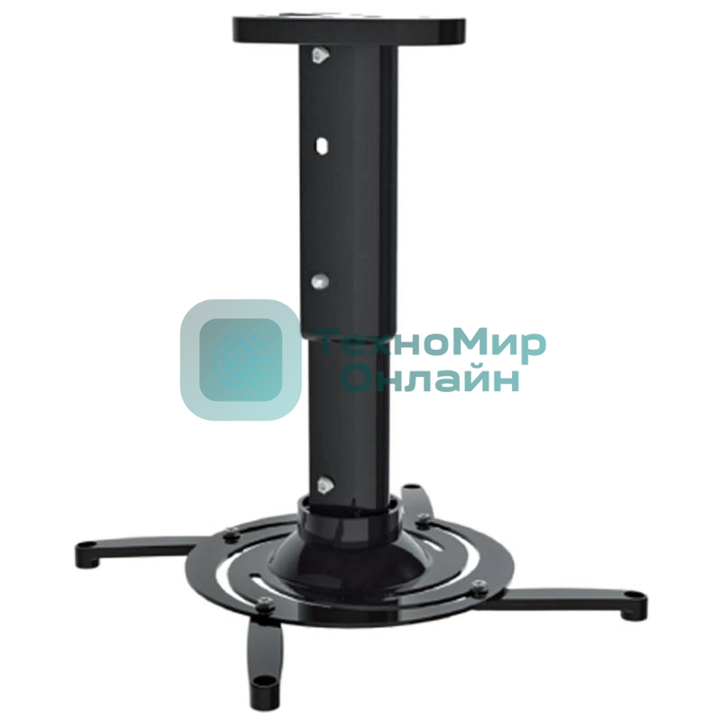 Кронштейн для проектора Cactus CS-VM-PR05M-BK черный макс.10кг настенный и потолочный поворот и наклон