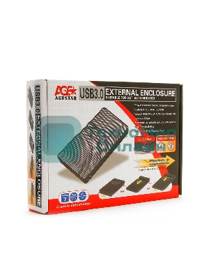Внешний корпус для HDD AgeStar 3UB2P SATA пластик/алюминий серебристый 2.5