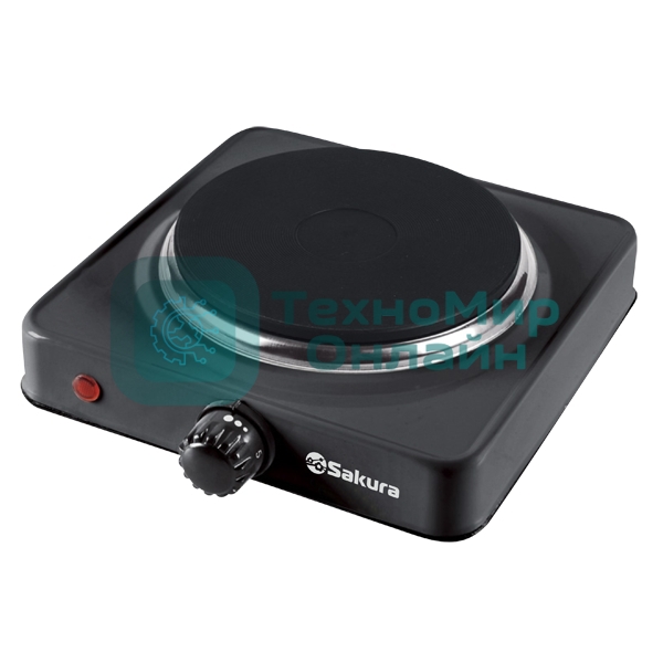 Плита настольная электрическая Sakura ПЭ-01В 1000Вт 154мм 1конф/диск
