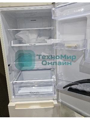 (Из ремонта, рабочий, гарантия 7 дней, царапины, вмятины) Холодильник Samsung RB33A32N0EL/WT бежевый двухкамерный инвертер 232/118 л морозилка снизу